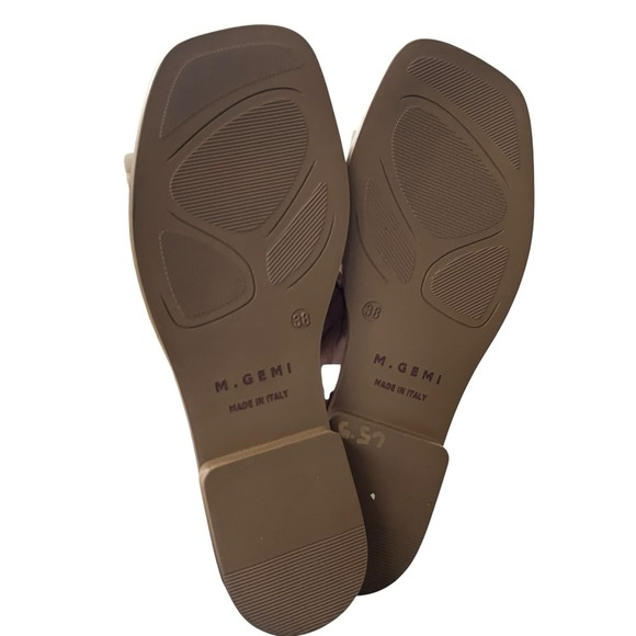 M. Gemi The Amalia Nappa Leather Flat Sandals Size 38/ 7.5US - Picture 6 of 7